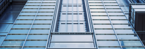 City skyscraper windows